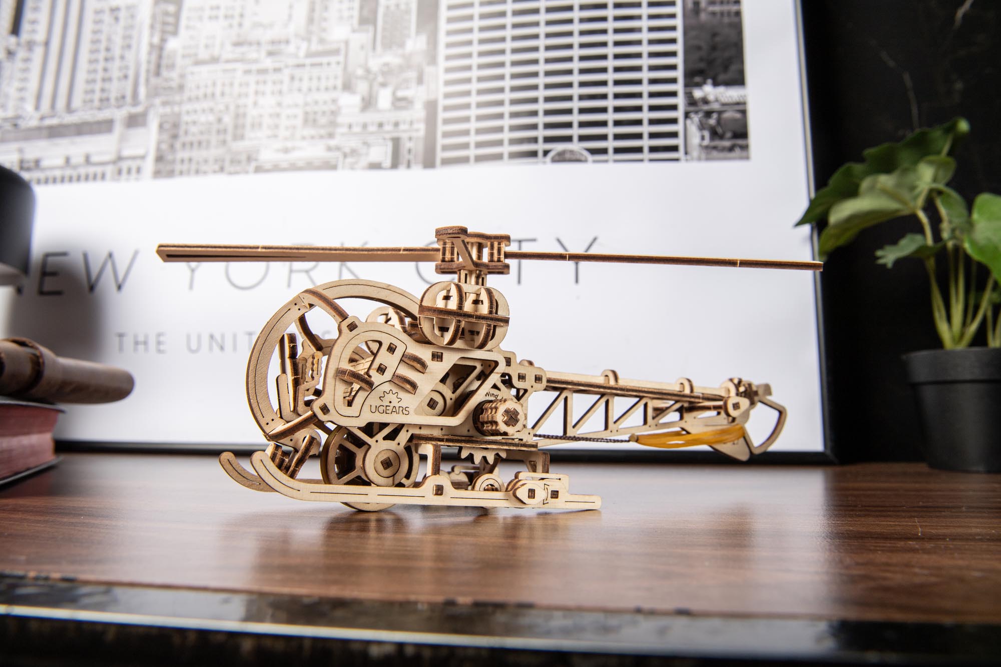 Ugears  Mechanical Model Mini Helicopter