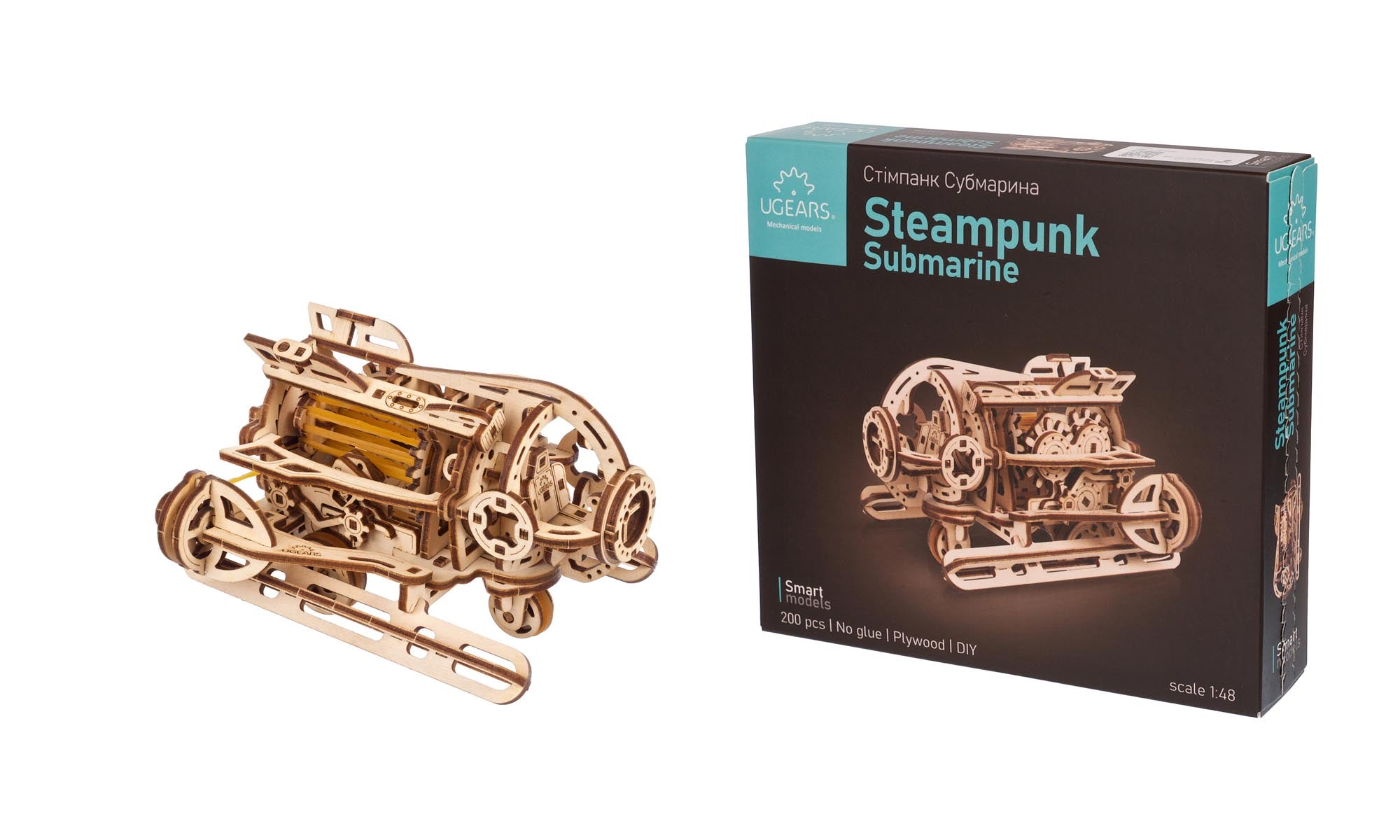 UGears Mechanical Model Steampunk Submarine 