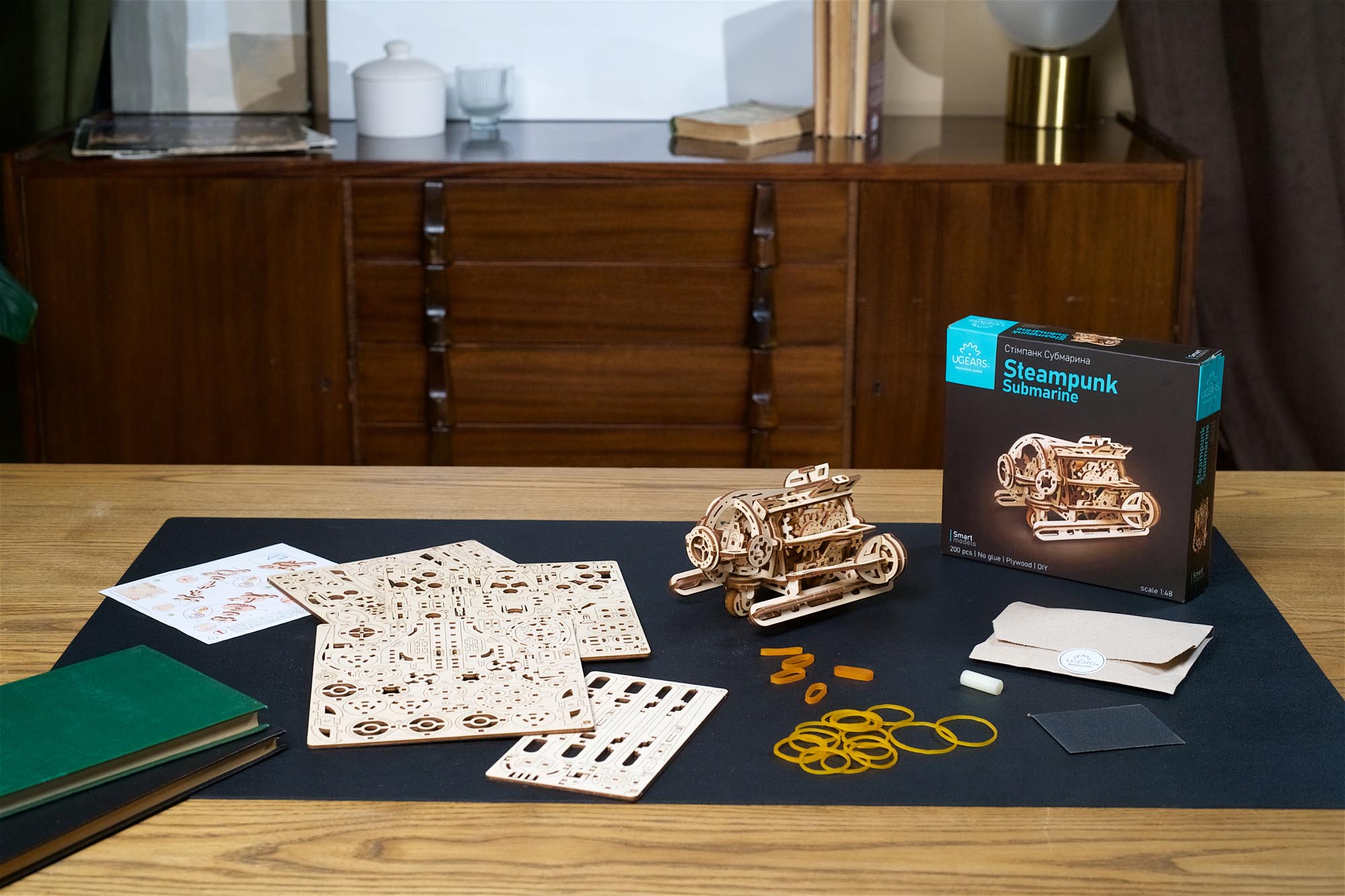 UGears Mechanical Model Steampunk Submarine 
