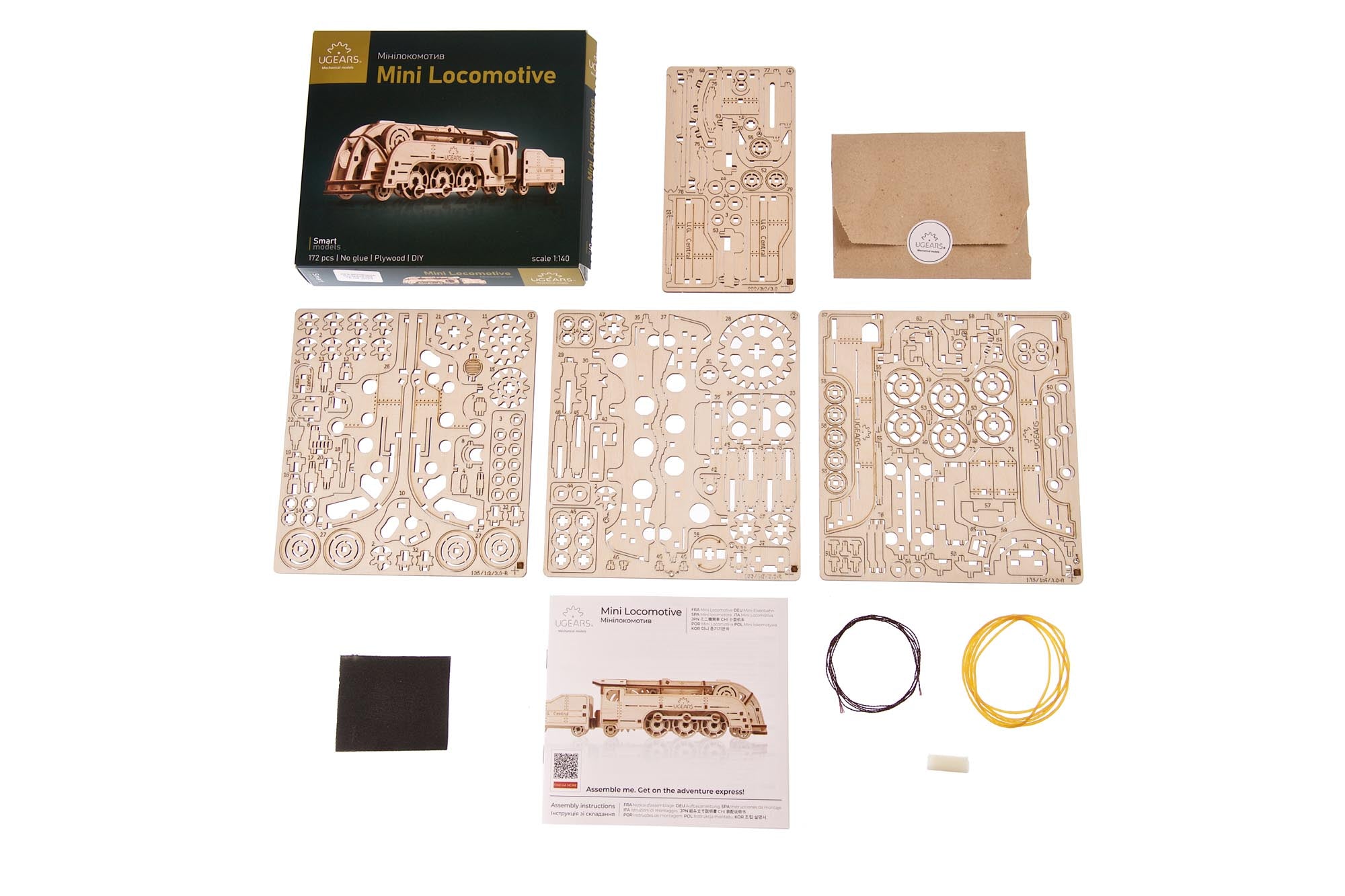 UGears Mechanical Model Mini Locomotive