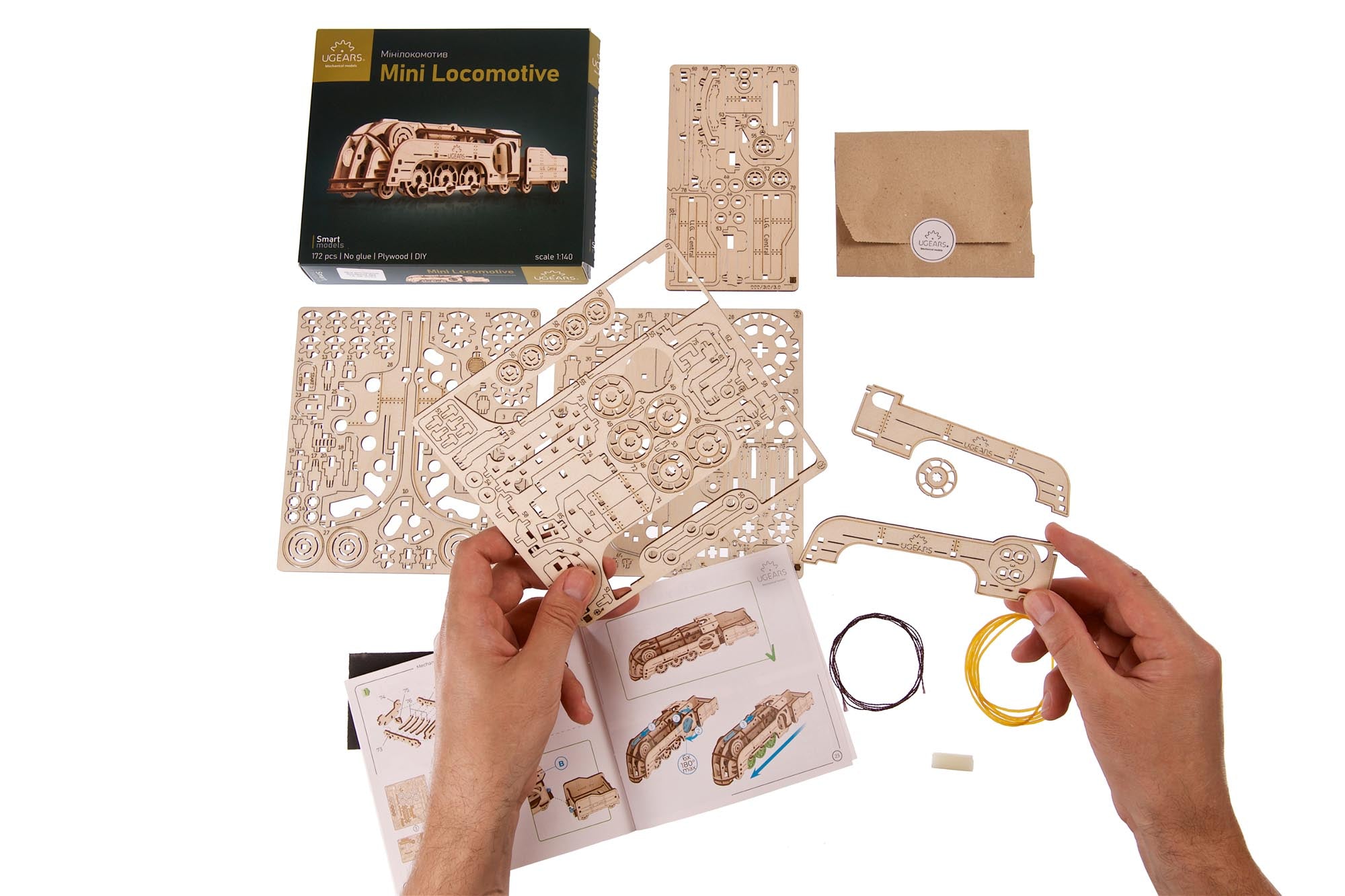 UGears Mechanical Model Mini Locomotive