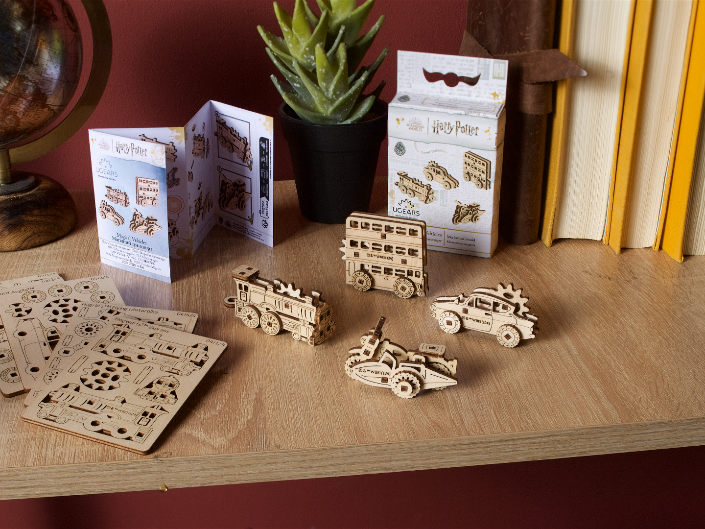 UGears U-Fidgets Magical Vehicles Fidgets (4 pcs)
