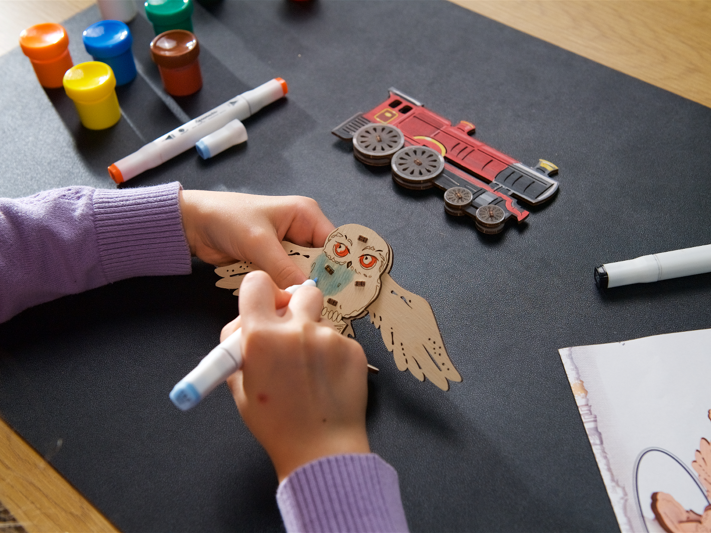 UGears 3D Coloring model - Hedwig™ Owl