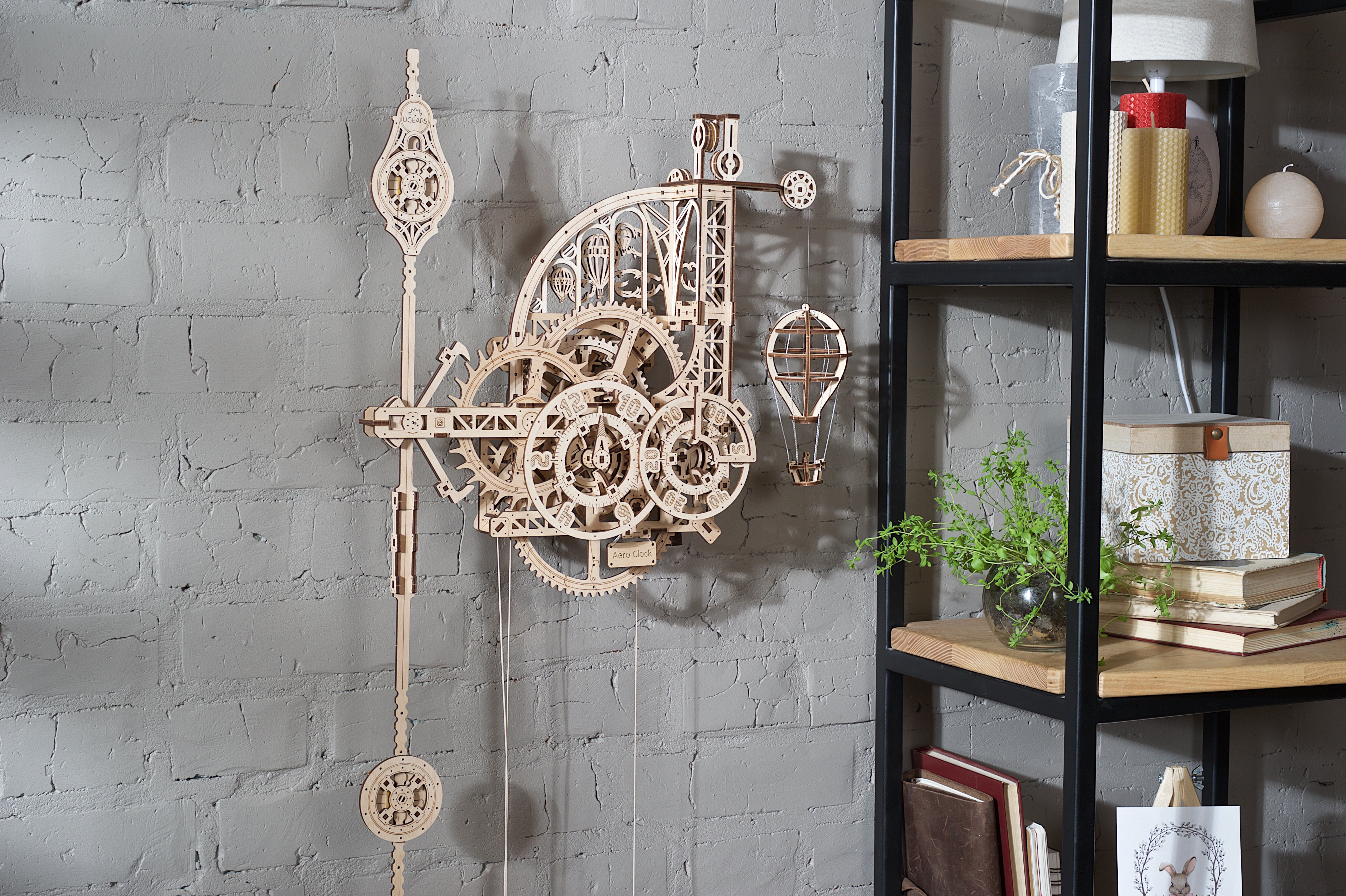 UGears Aero & Sky Watcher Tourbillon Table Clock (Winter Set)