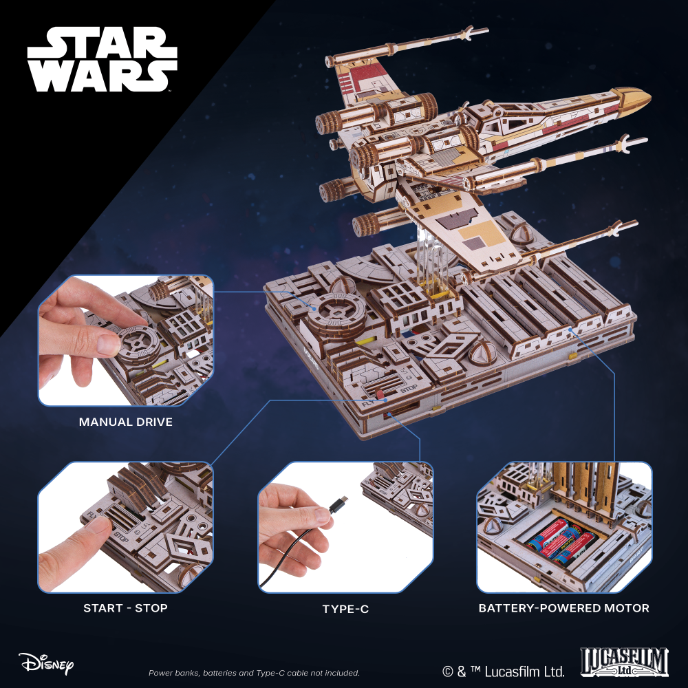 UGears Luke Skywalker's™ X-Wing Starfighter™