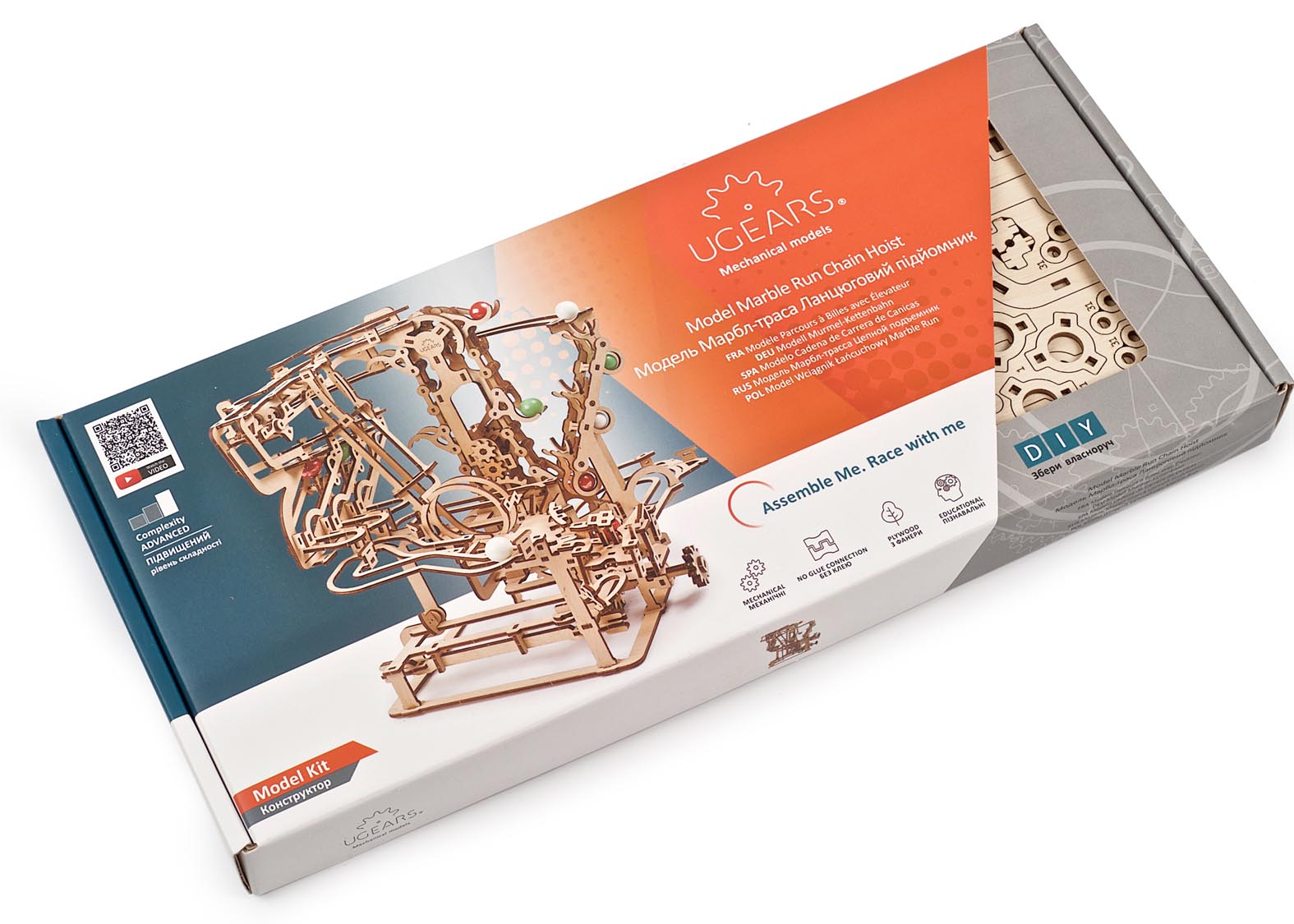 UGears-Mechanical-Model-Marble-Run-Chain-Hoist