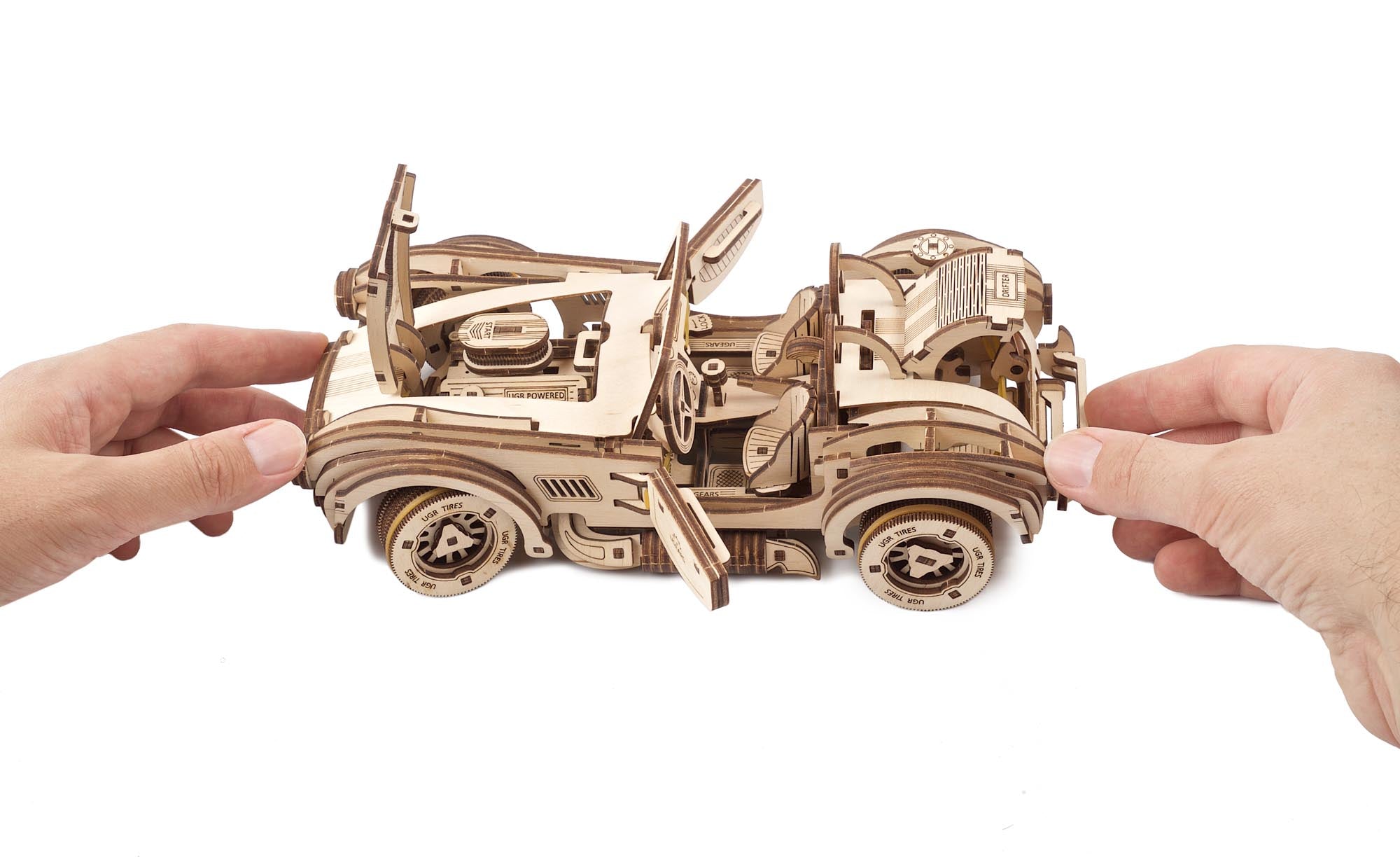 UGears Drift Cobra Racing Car Mechanical Model