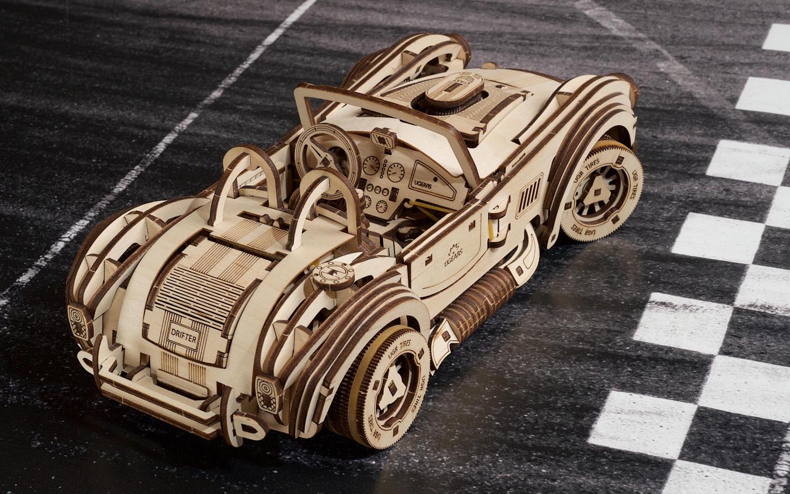 UGEARS Drift Cobra Racing Car - 3D Mechanical Model Kits for
