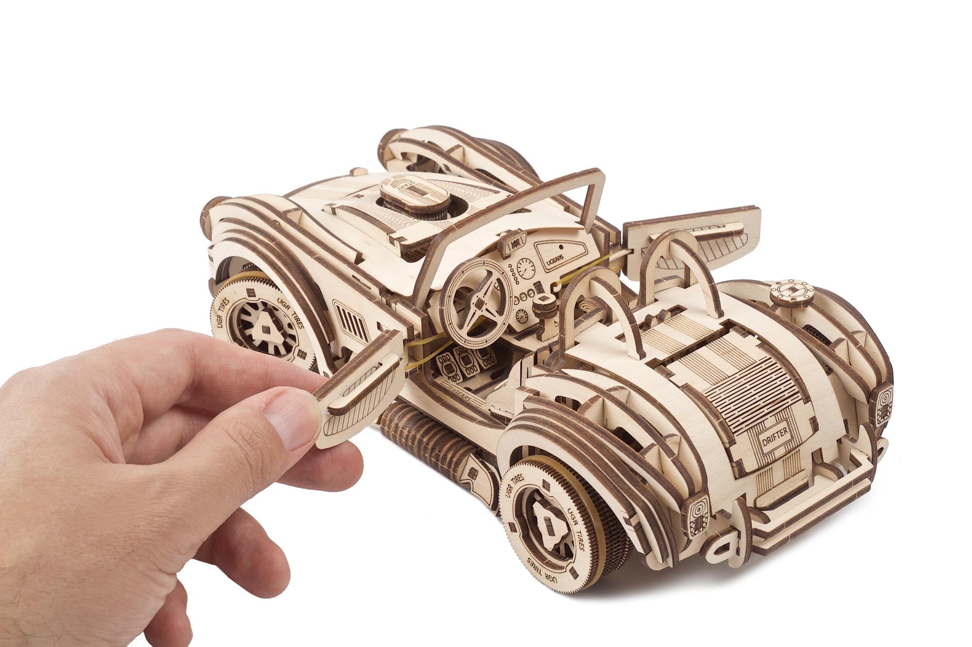 UGears Drift Cobra Racing Car Mechanical Model