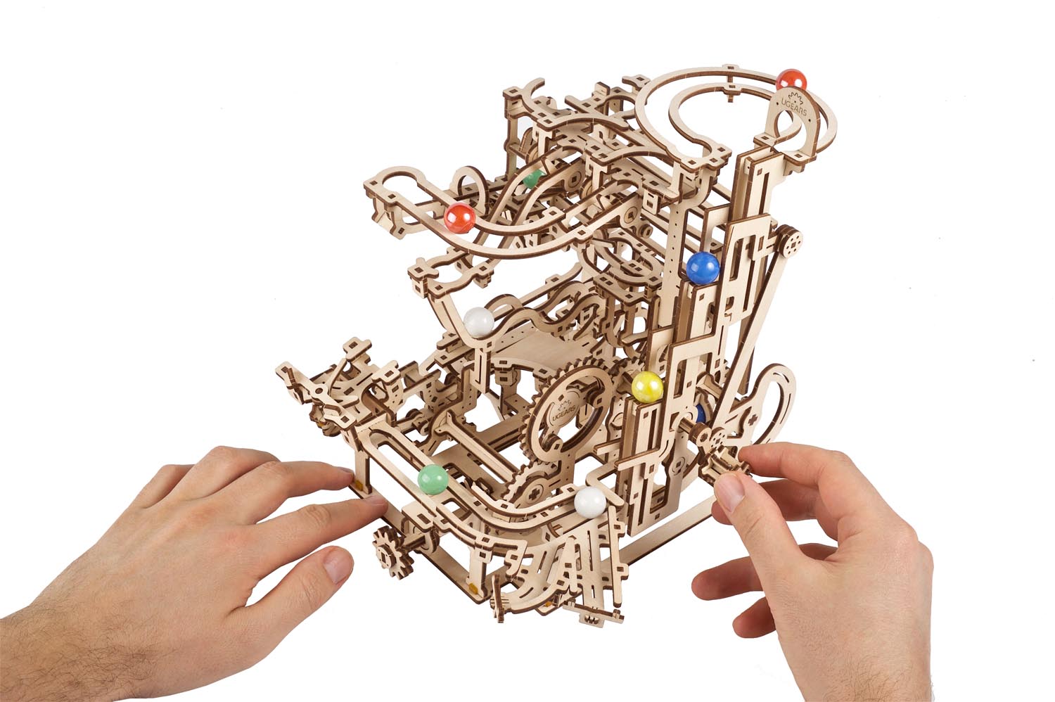 UGears Marble Run Tiered Hoist