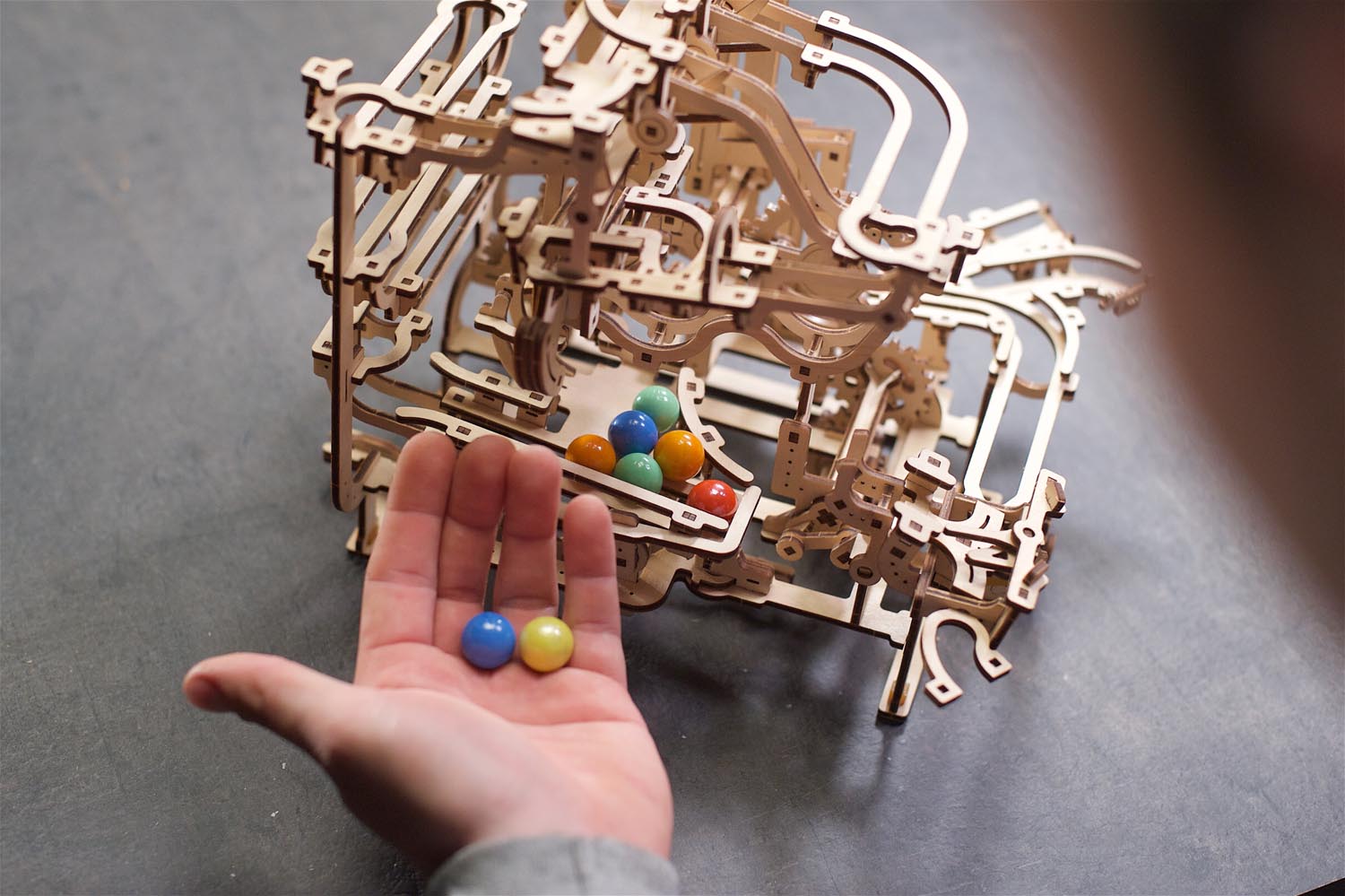 UGears Marble Run Tiered Hoist