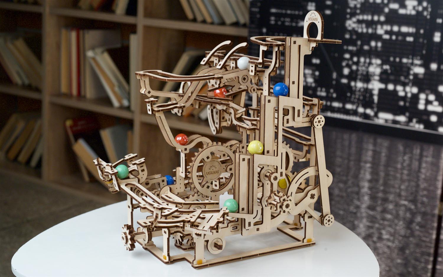 UGears Marble Run Tiered Hoist