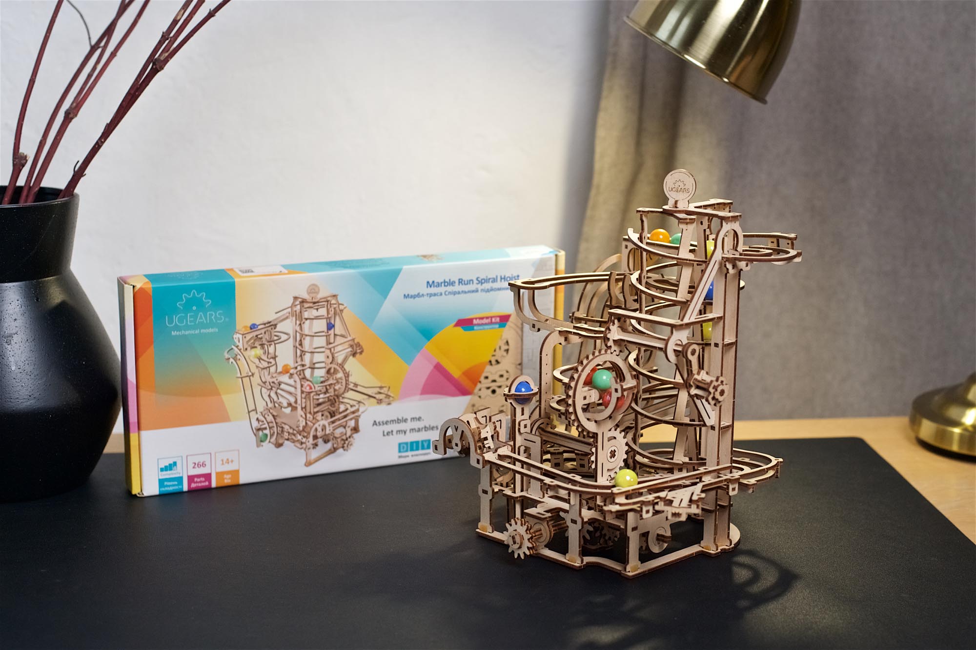 UGears Marble Run Spiral Hoist - 4
