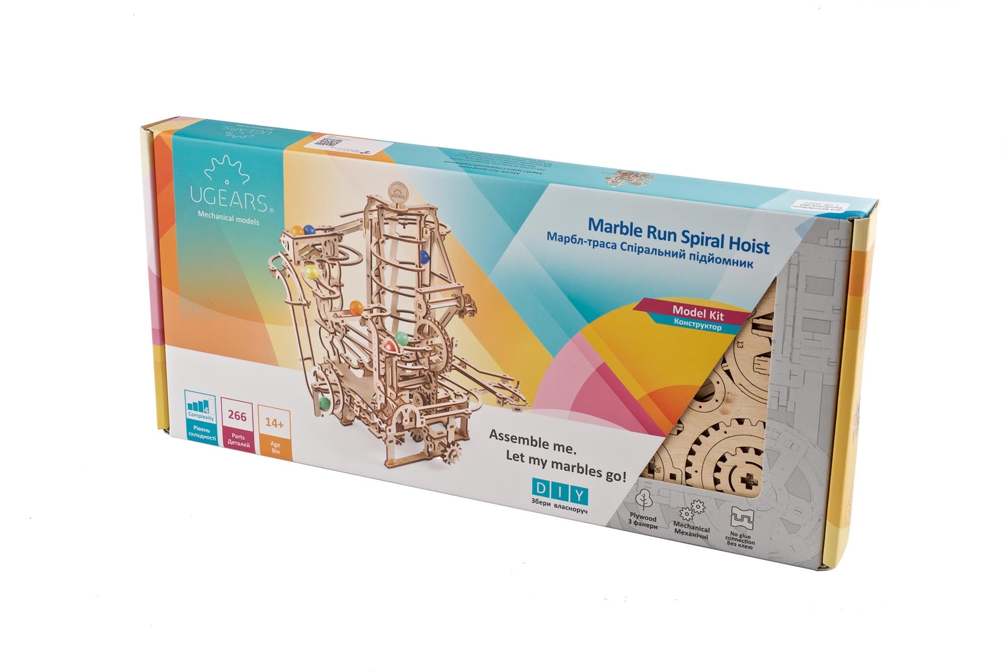 UGears Marble Run Spiral Hoist - 4