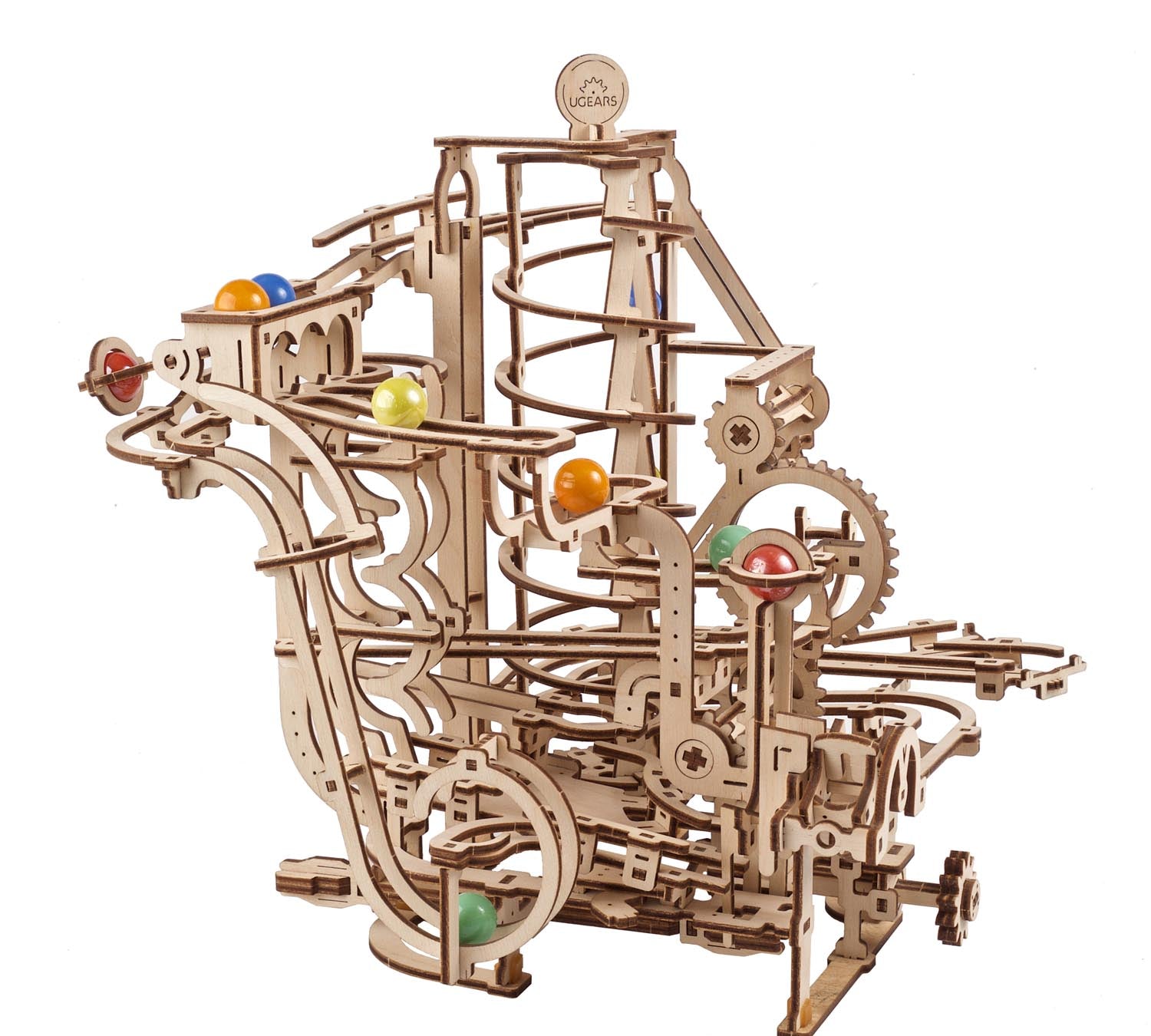 UGears Marble Run Spiral Hoist - 4