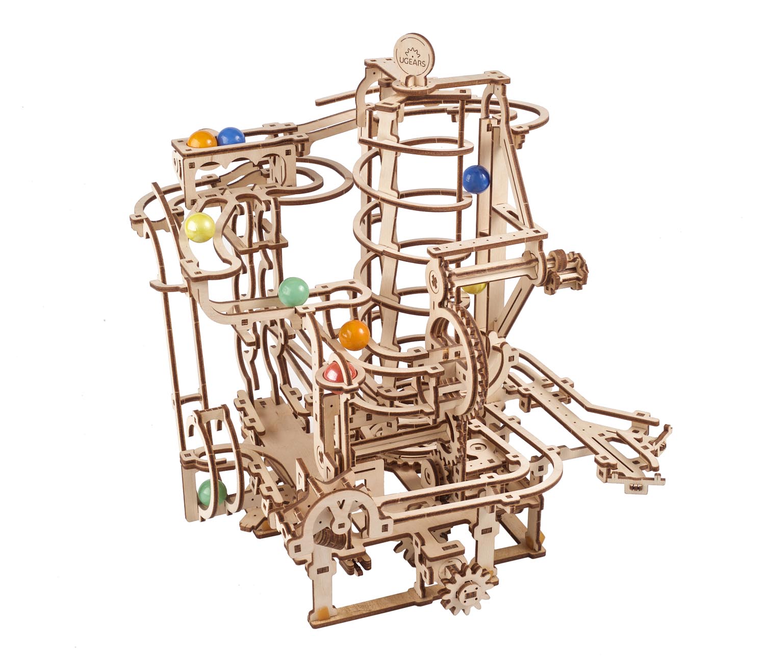 UGears Marble Run Spiral Hoist - 4