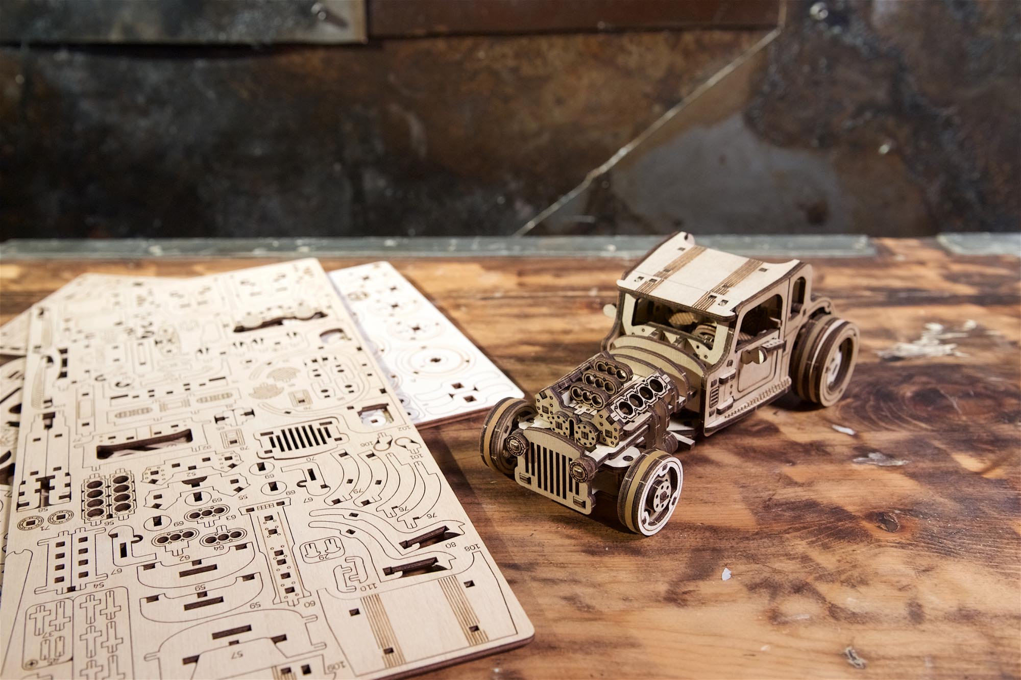 UGears Mechanical Model - Hot Rod Furious Mouse