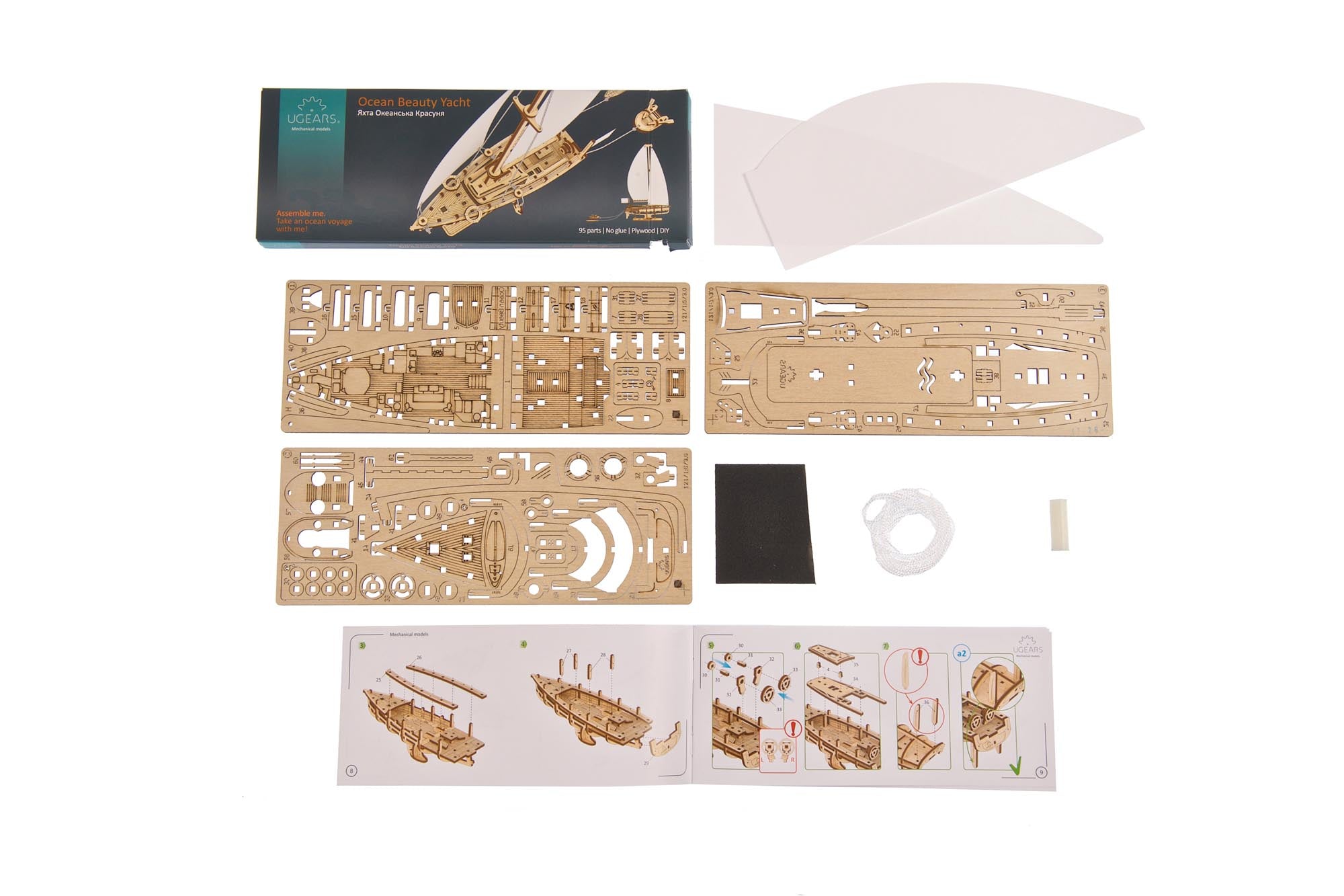 Ugears Mechanical Model - Ocean Beauty Yacht