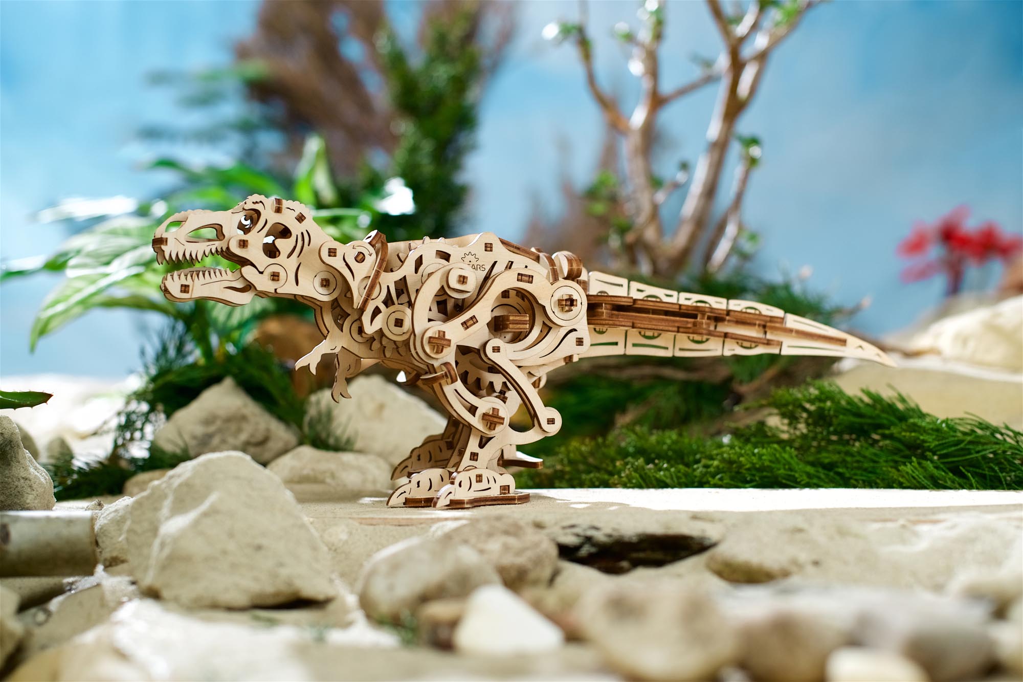UGears Tyrannosaurus Rex Wooden Mechanical Model