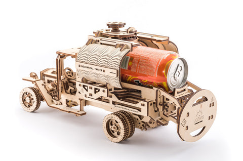 UGears Mechanical Wooden Model 3D Puzzle Kit Additions for Truck UGM-11, Tanker, Fire Ladder and Chassis