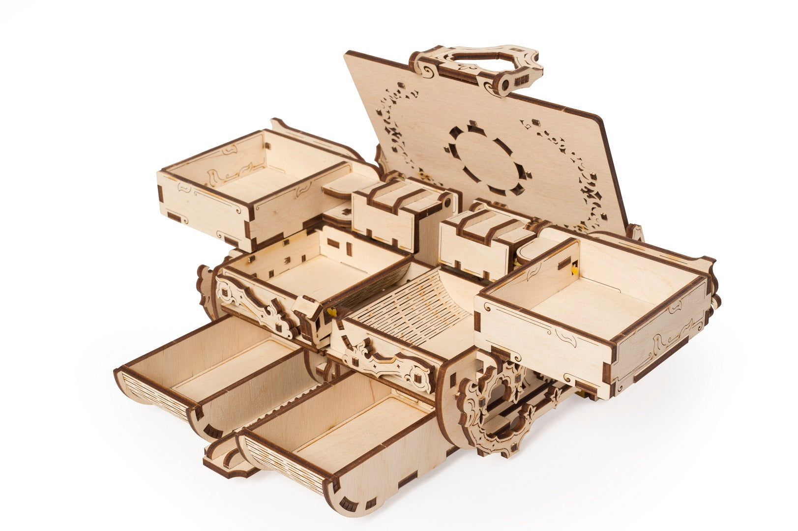 UGears Wooden Mechanical Model Kit Antique Box