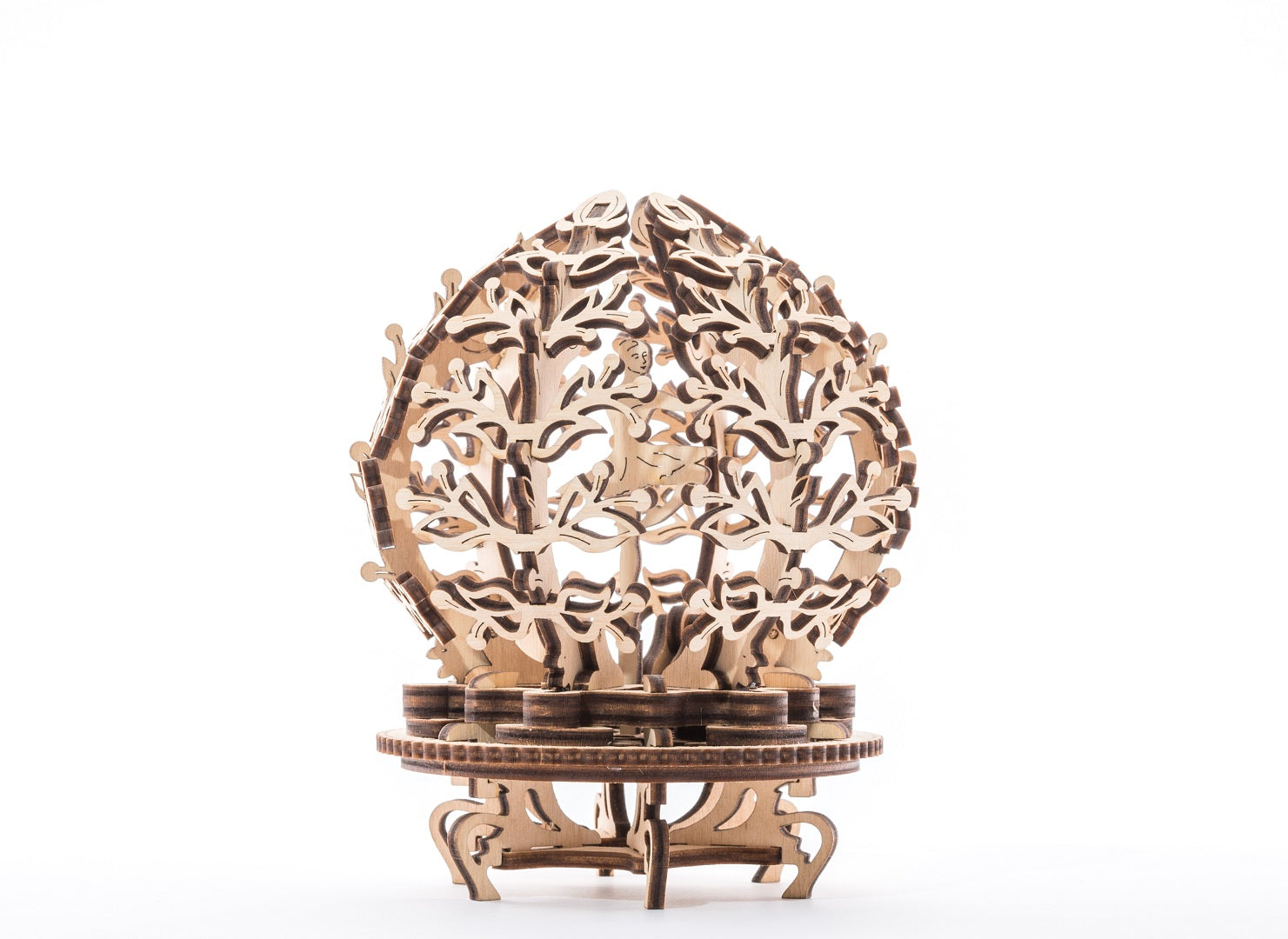 UGears Mechanical Wooden Model 3D Puzzle Kit Mechanical Flower Ballerina