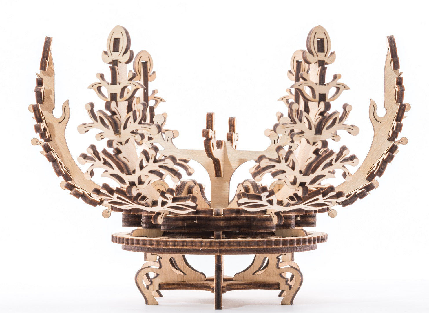 UGears Mechanical Wooden Model 3D Puzzle Kit Mechanical Flower Ballerina
