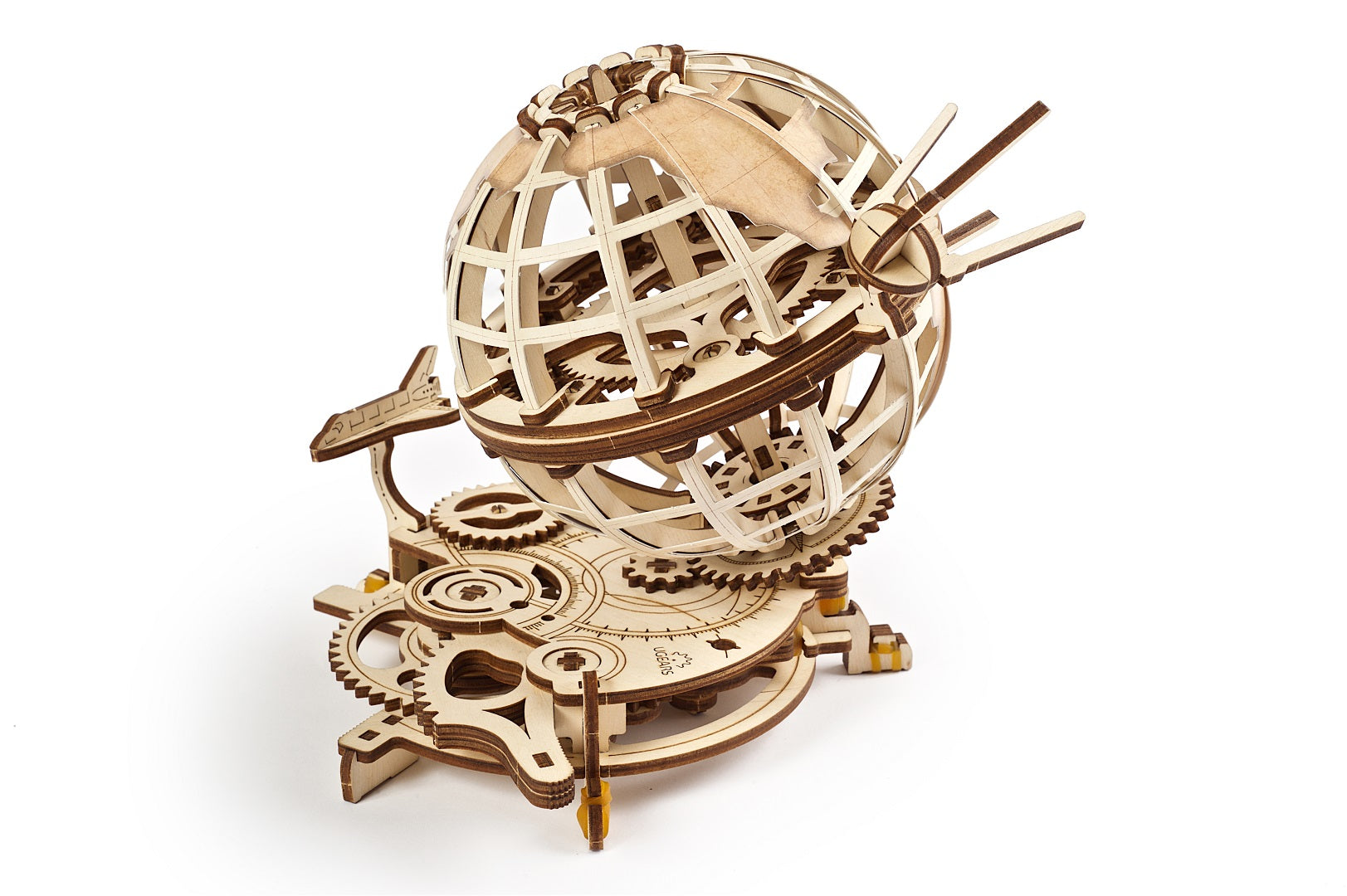 UGears Wooden Mechanical Model 3D Puzzle Kit Globus