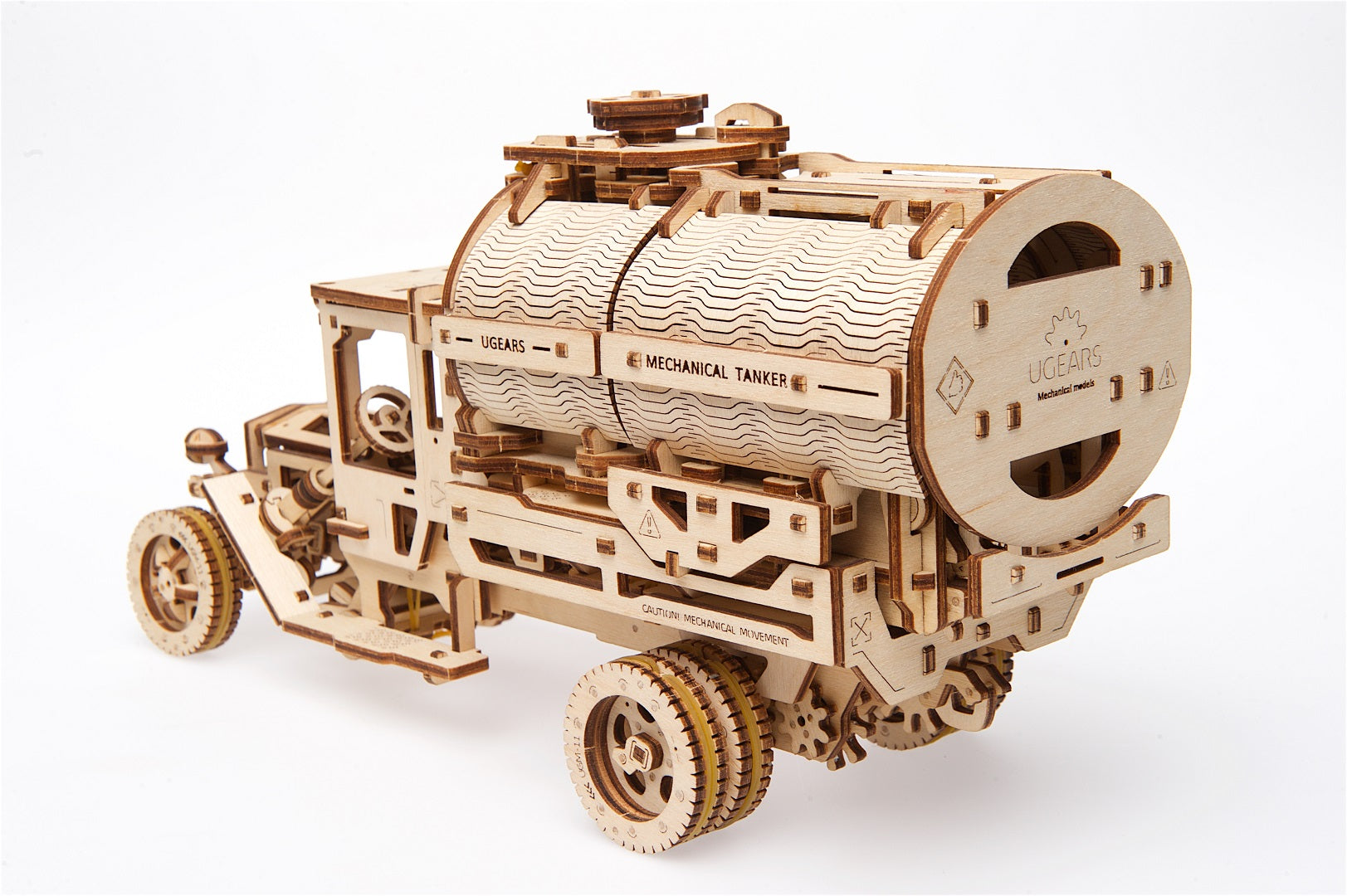 UGears Mechanical Wooden Model 3D Puzzle Kit Truck with Tanker