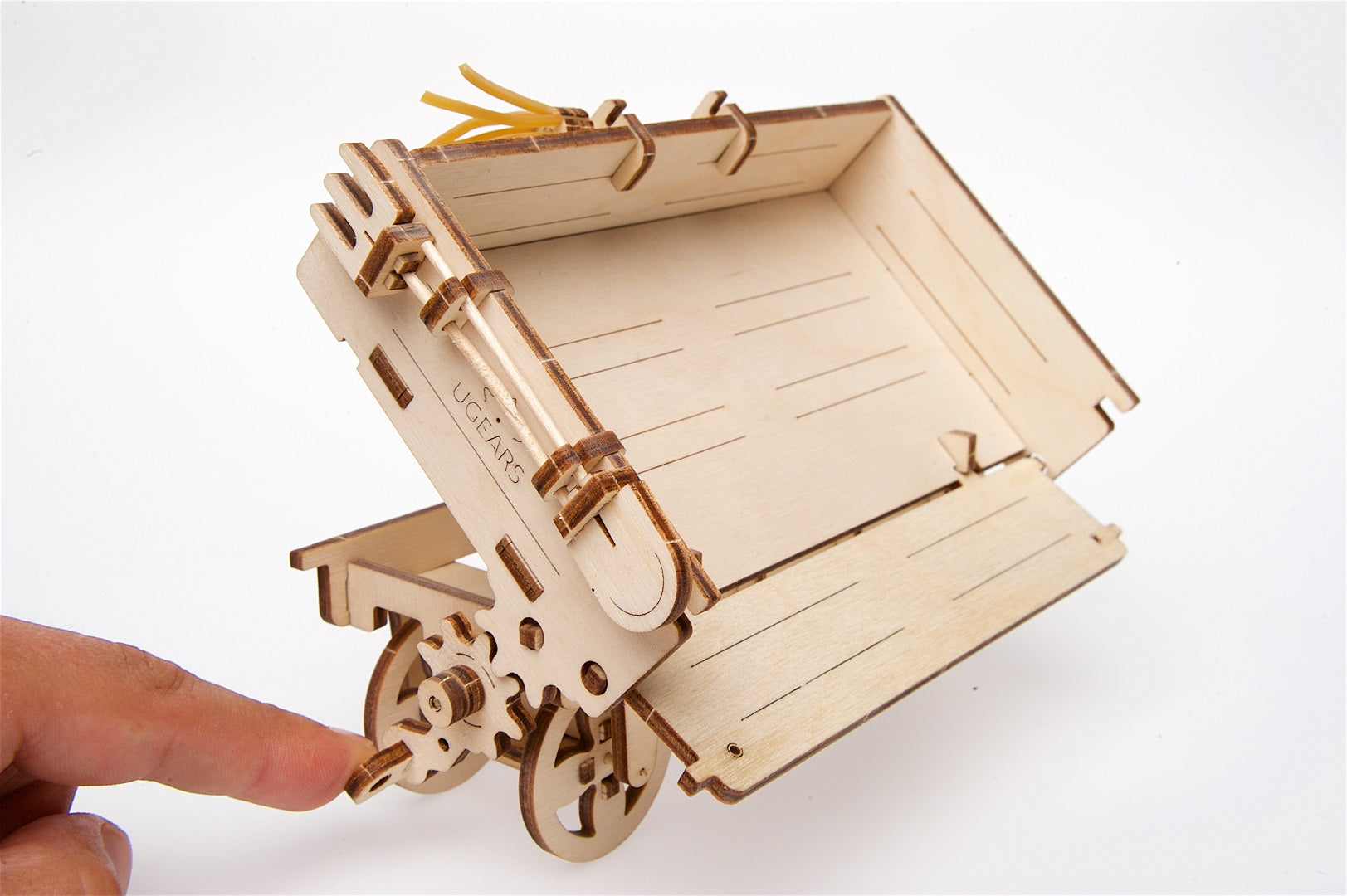 UGears Mechanical Wooden Model 3D Puzzle Kit Trailer for Tractor