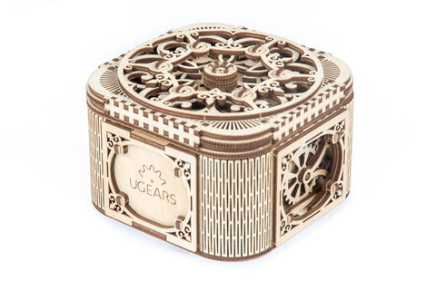 UGears Wooden Mechanical Model Treasure Jewelry Box