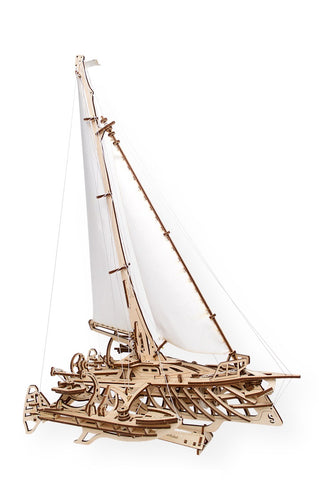 UGears Mechanical Model Trimaran Merihobus Boat