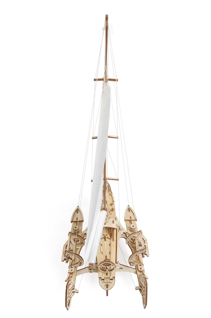 UGears Mechanical Model Trimaran Merihobus Boat